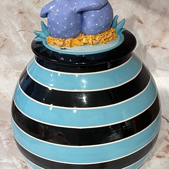 Studio Art Pottery Cookie Jar Signed Estate Chicken Rooster 12” Tall 9” Wide LG - Picture 2 of 13